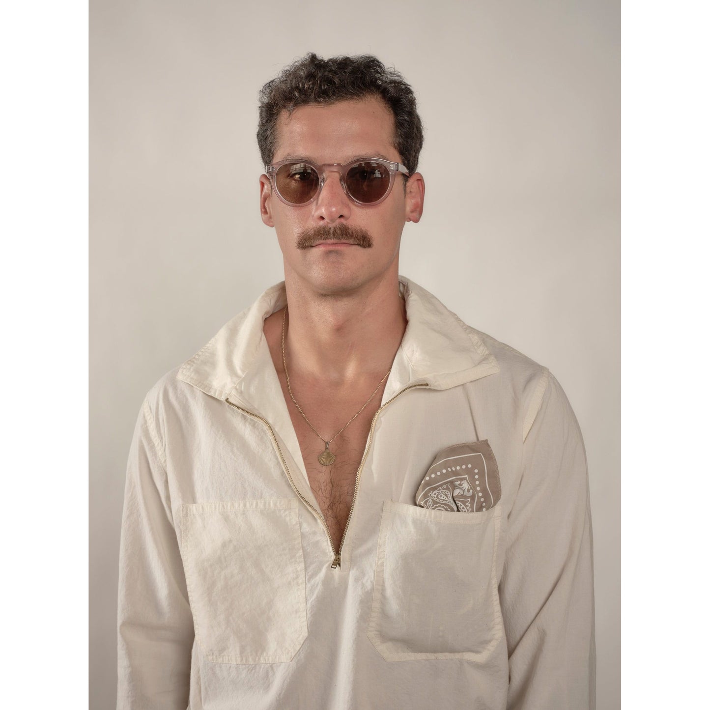 Half zip Olive pattern
