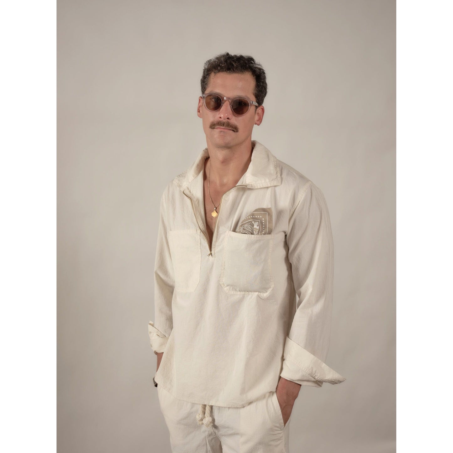 Half zip shirt