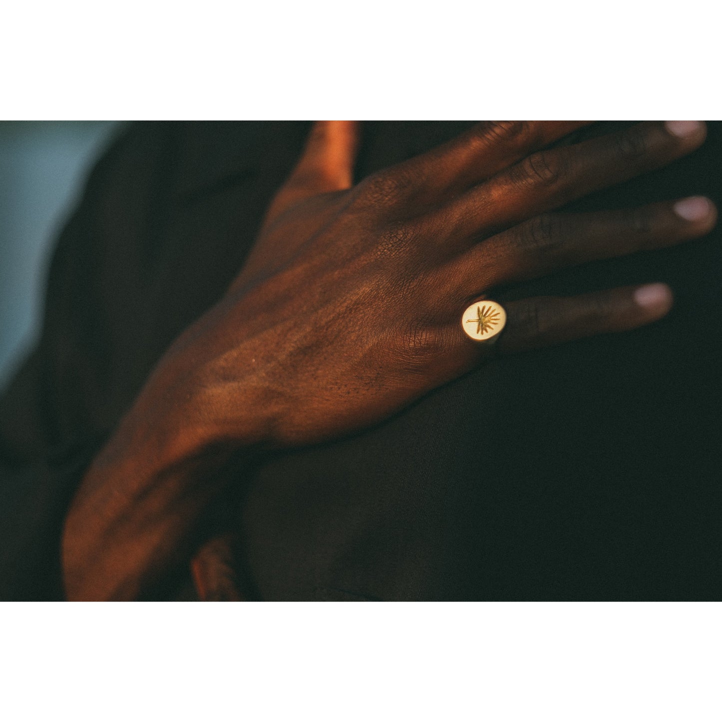 Signet Ring Tulum in 24K Gold plated - counterfitstudio