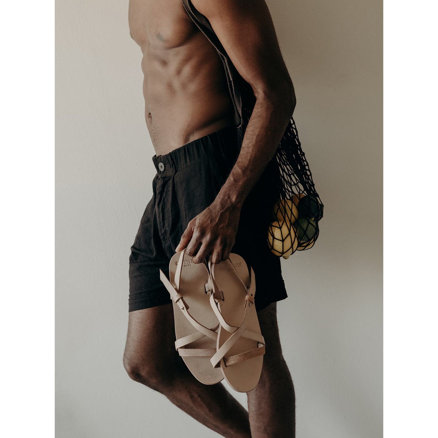 Elastic Chino Short in bamboo cotton - counterfitstudio